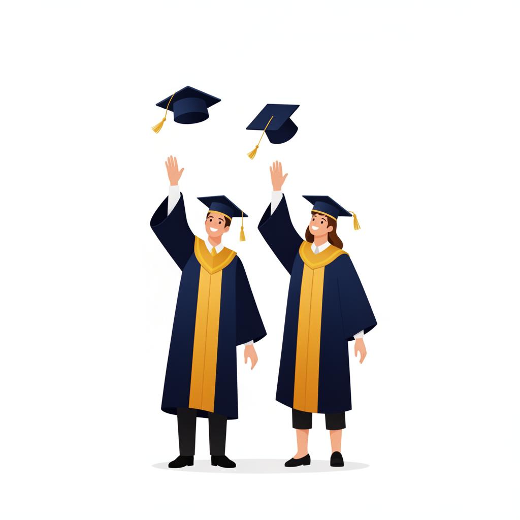 Hochschulabschluss Illustration