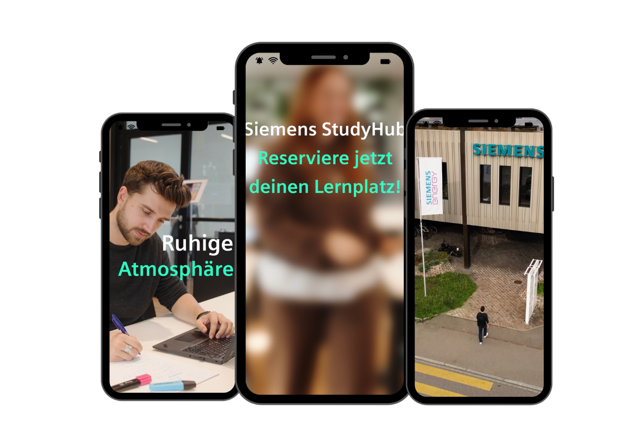 Siemens Study Hub Social-Media-Kampagnenmotive